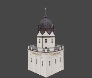 3D-Modell des Stadtbadturms