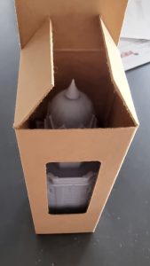 Test von Verpackungsqualitäten mit dem 3D-Modell der Kerze